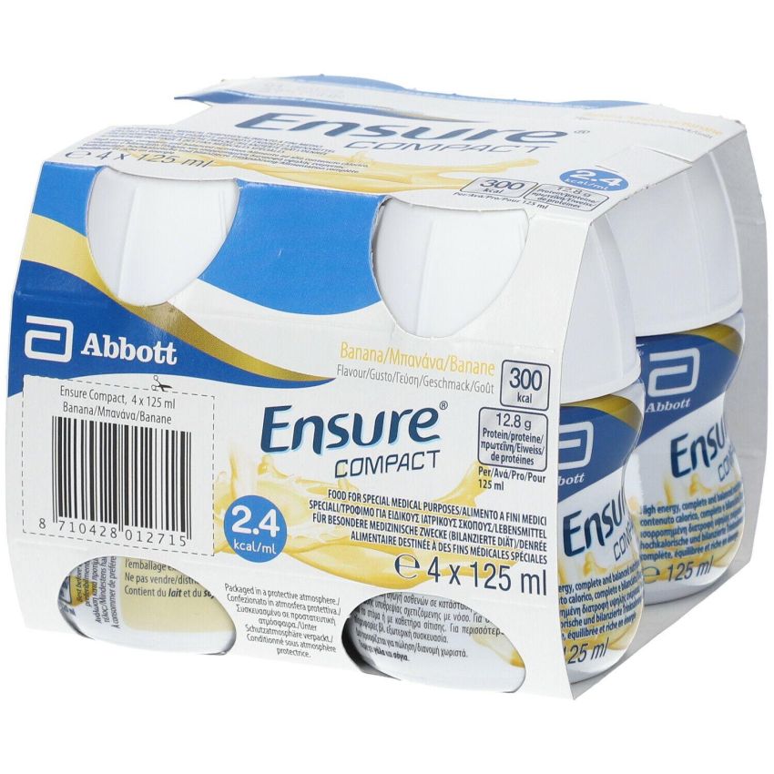 Ensure Compact Banana Nutrition Shake 4-Pack 125ml