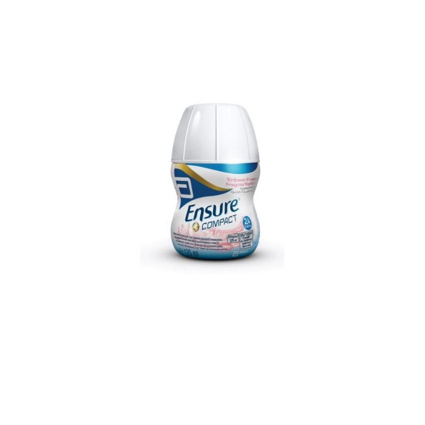 Ensure Compact Fragola - Pacchetto di 4 Bottiglie da 125ml
