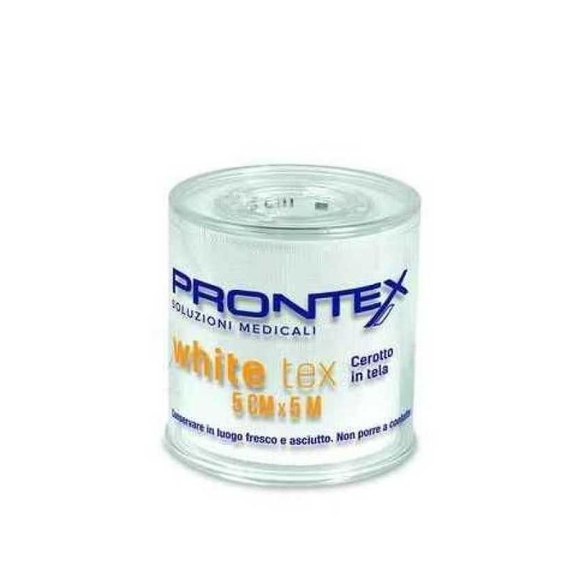 Cerotto in Tela Bianca Prontex White Tex - 5m x 5cm