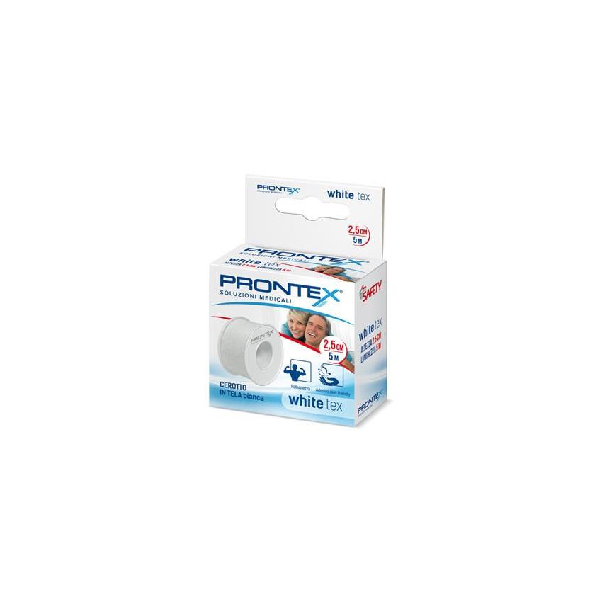 Cerotto in Tela Bianca Prontex White Tex - 5m x 5cm
