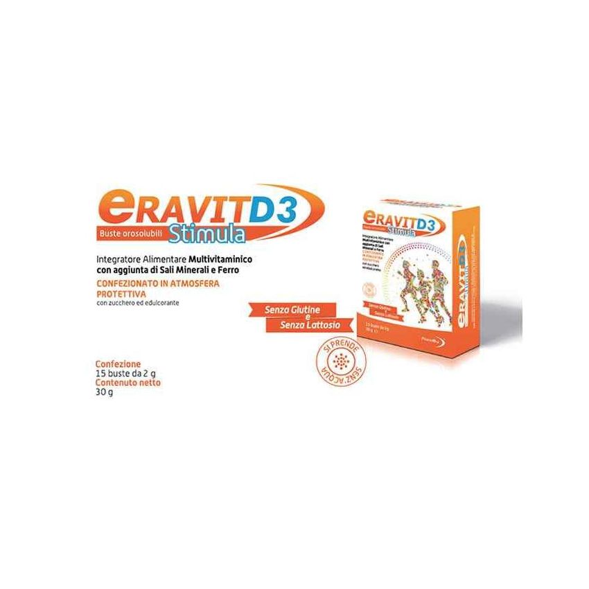 Eravit D3 Stimula - Pacchetto da 15 Bustine Stick da 2g