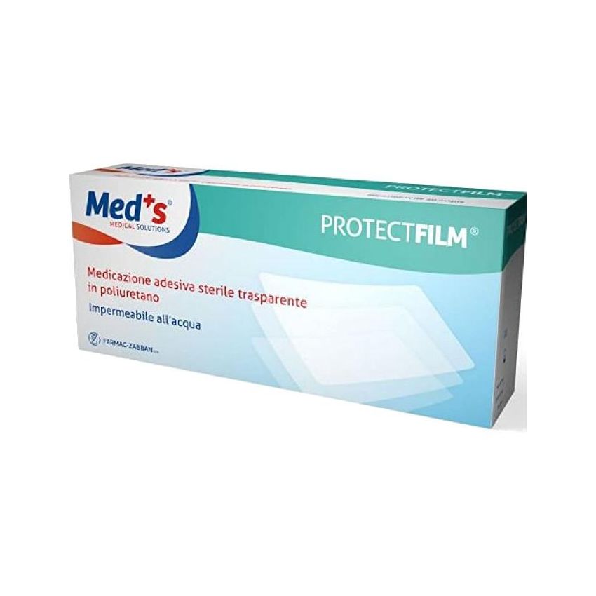 Med's Protectfilm - Medicazione Adesiva Impermeabile 10 x 12 cm - 10 Pezzi