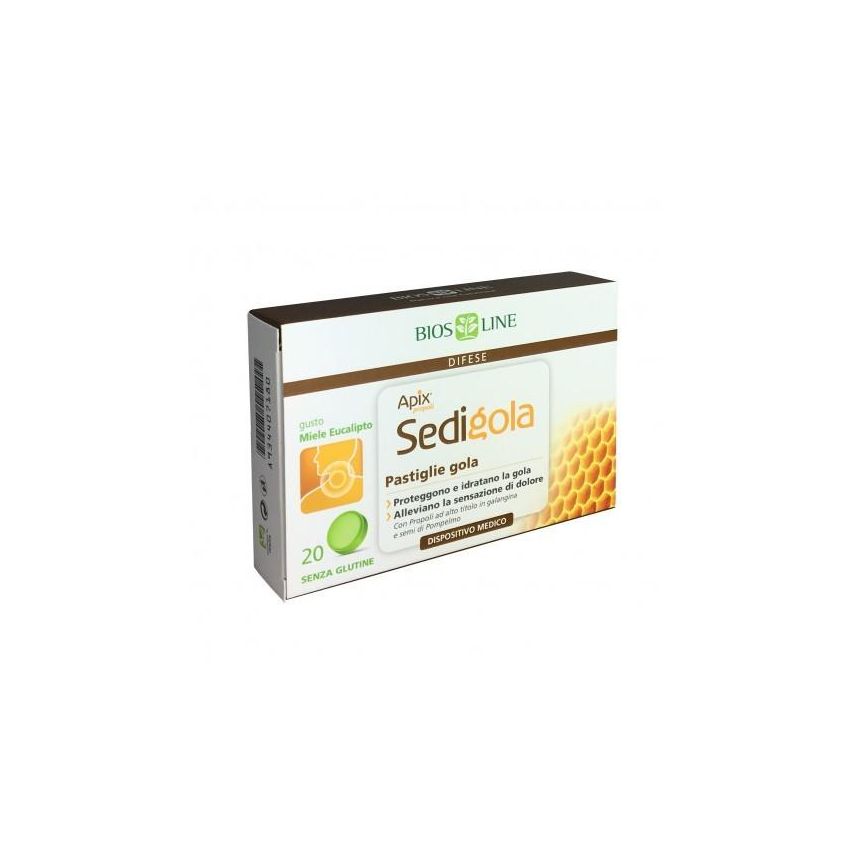 Apix Pastiglie per la Gola con Propoli, Miele ed Eucalipto - 20 pastiglie