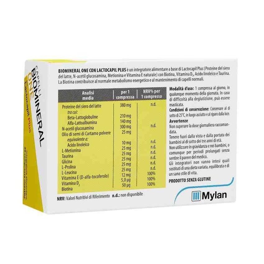 Biomineral One Lacto Plus - Integratore Alimentare con 30 Compresse