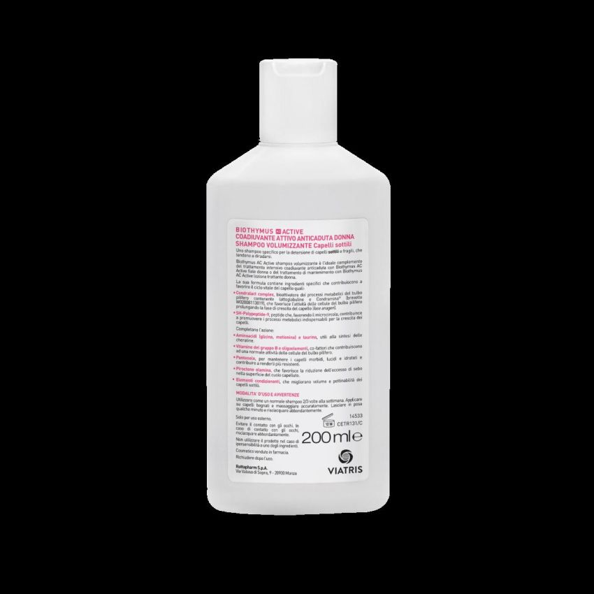 Biothymus AC Active Ristrutturante - Shampoo per Donne 200ml