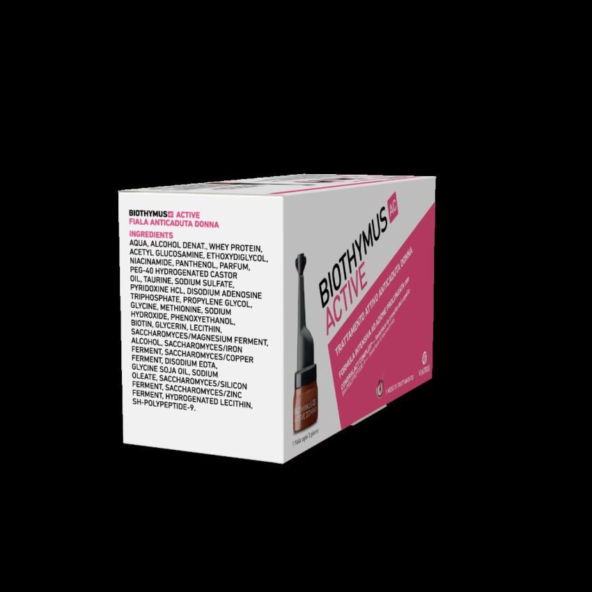 Biothymus AC Active Donna - Trattamento Rigenerante per Capelli, 10 Fiale