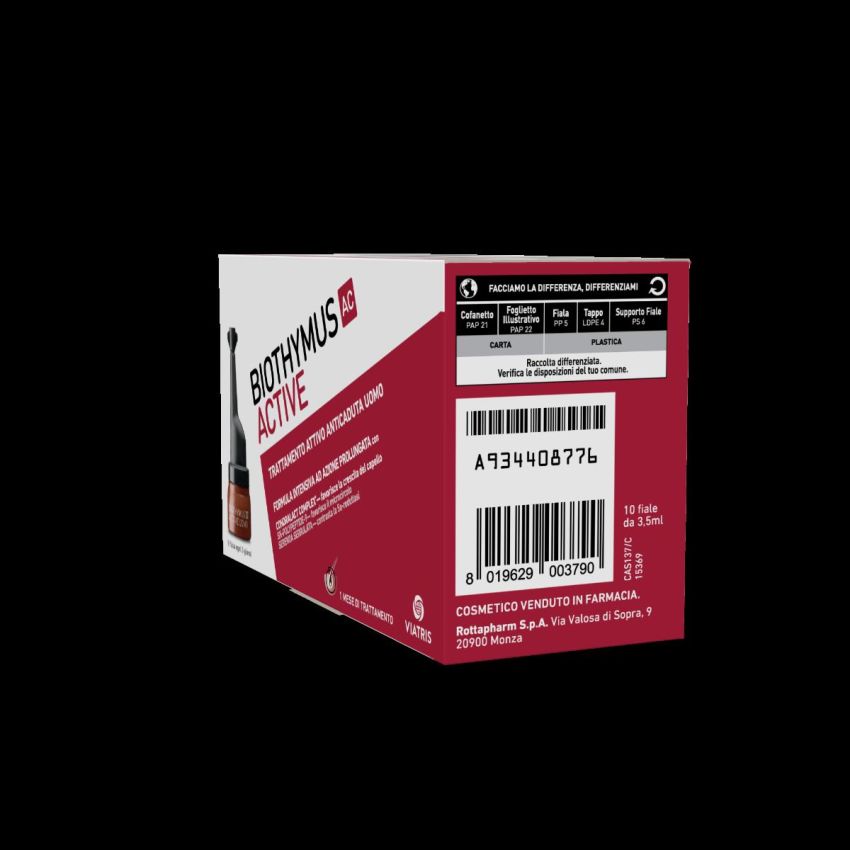 Biothymus AC ACT Trattamento Capelli Intensivo per Uomo - 10 Fiale