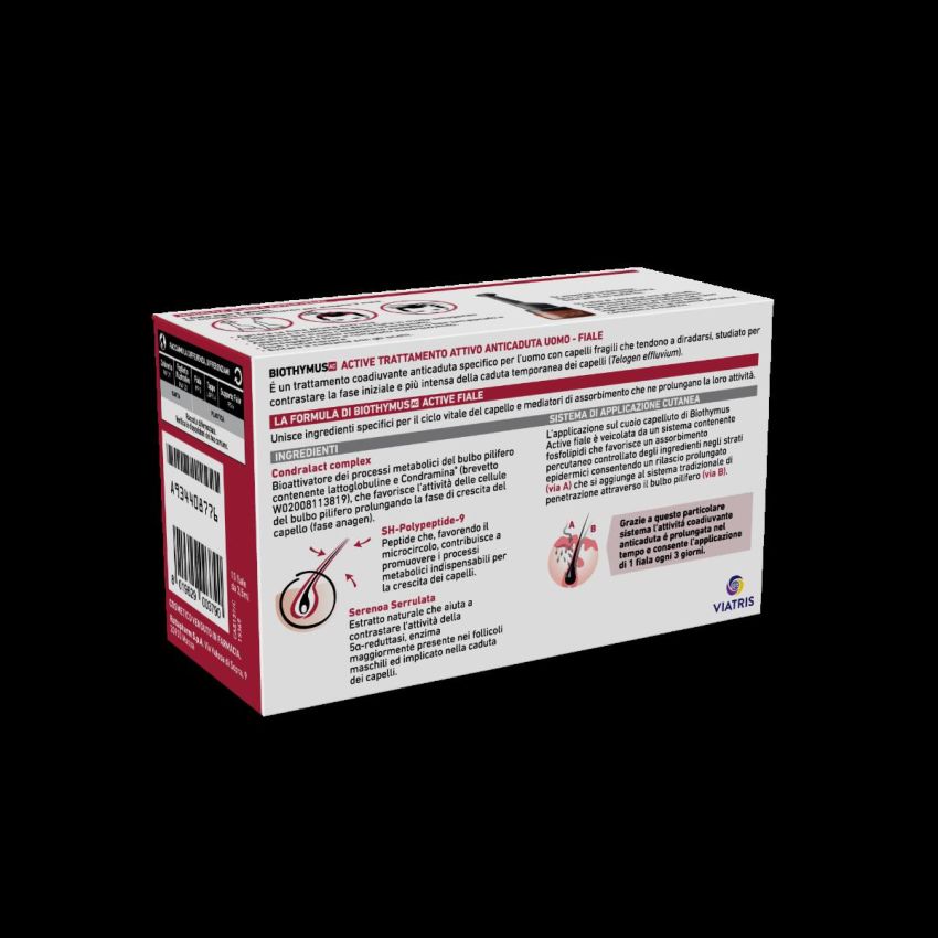 Biothymus AC ACT Trattamento Capelli Intensivo per Uomo - 10 Fiale