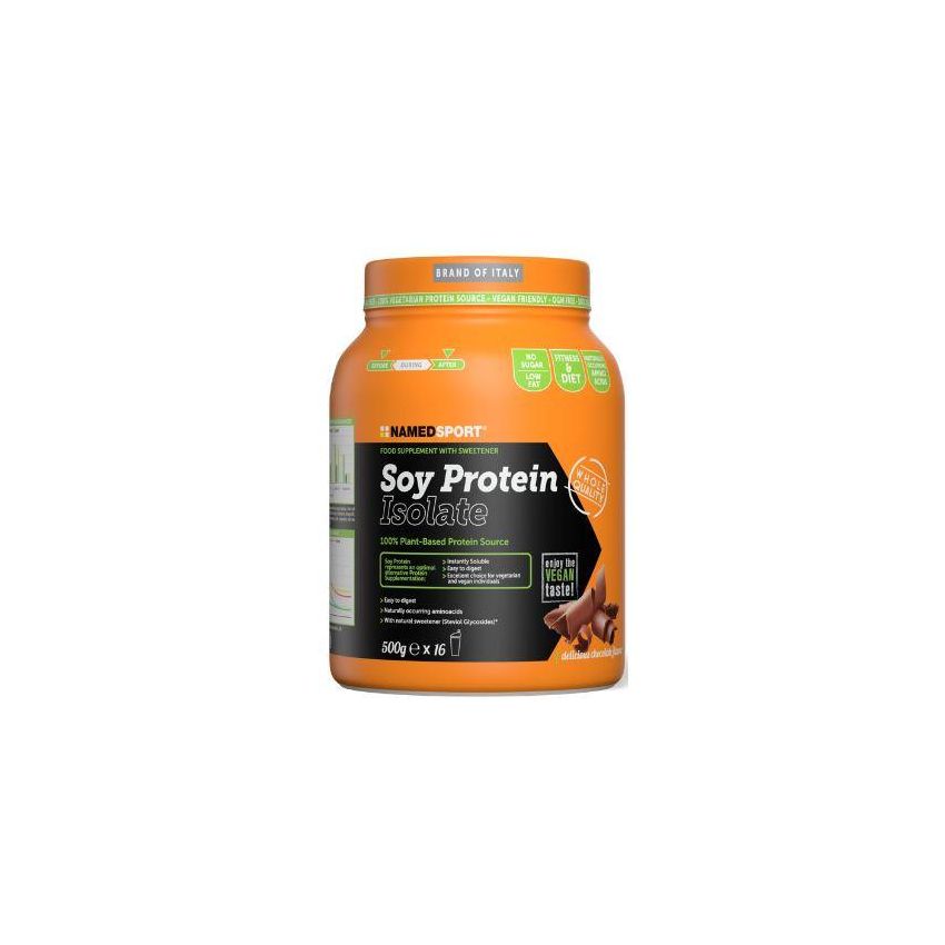 Named Sport Proteina di Soia Isolata al Cioccolato, 500g