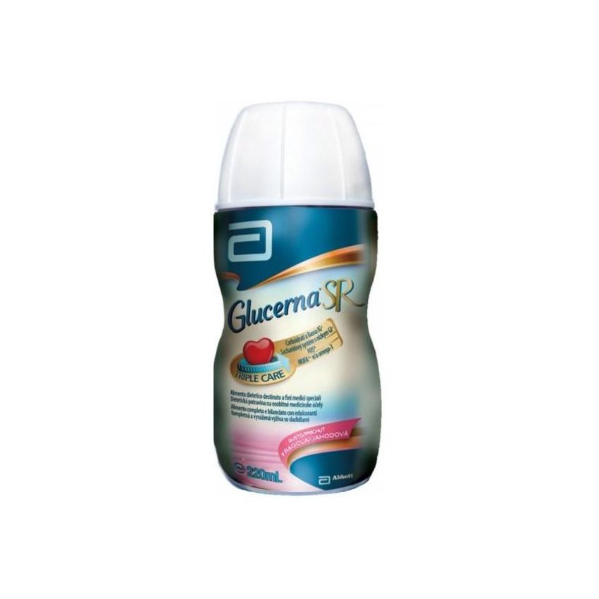 Glucerna SR Fragola - Bevanda Nutrizionale per Diabetici, 220ml