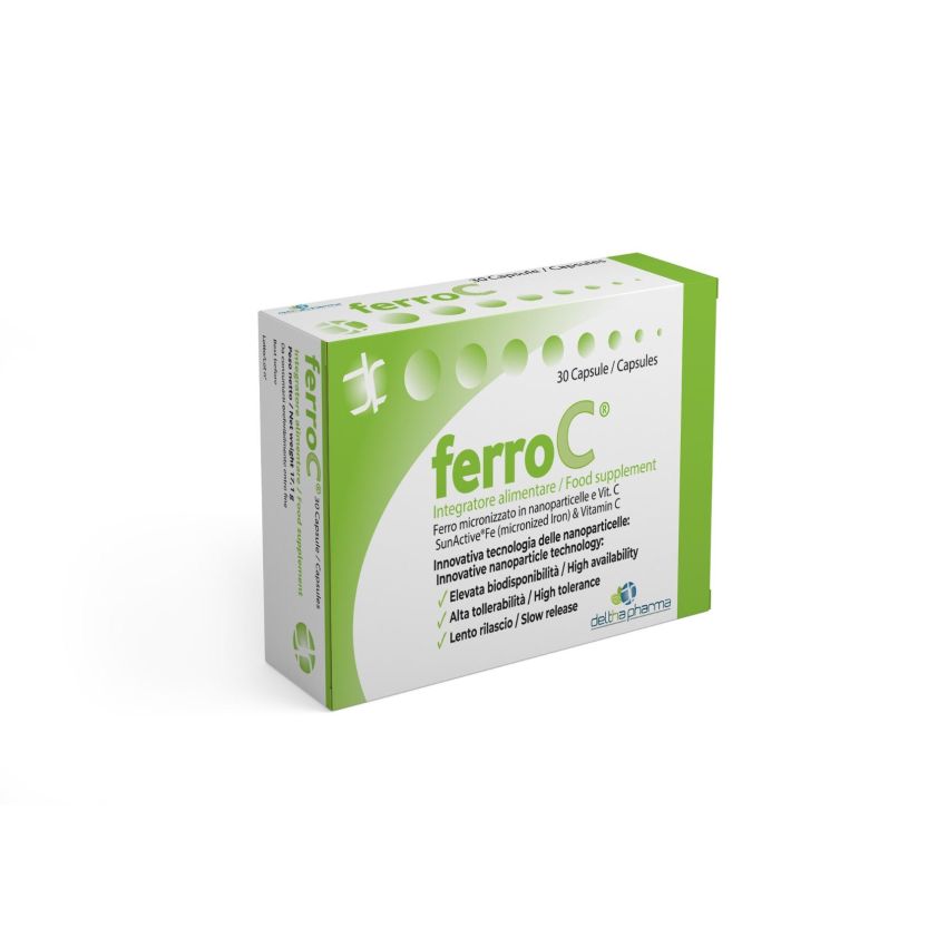 Deltha Pharma FerroC - 30 Capsule Supplemento di Ferro