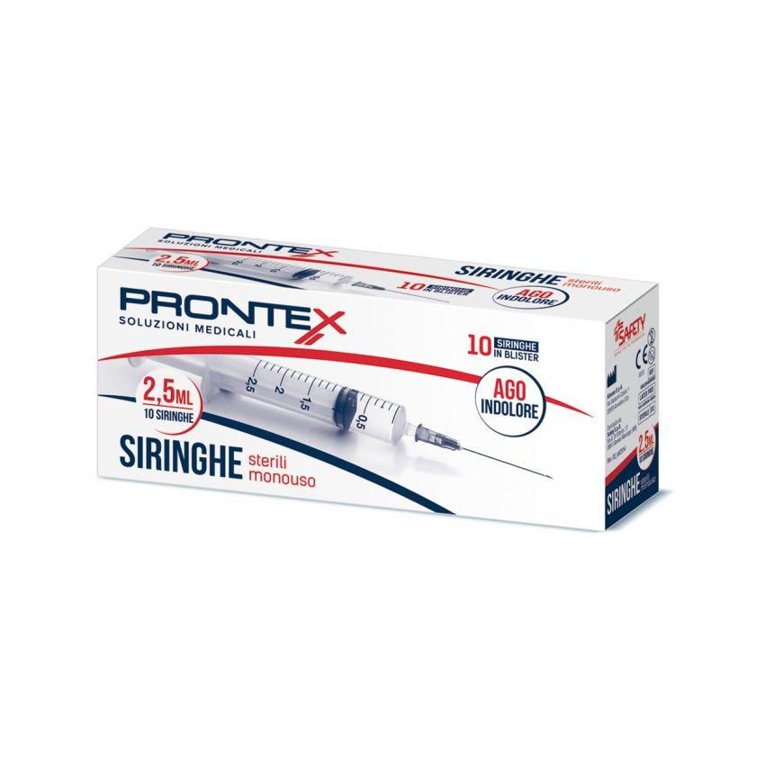 Prontex Siringa da 2,5ml - Confezione da 10 Pezzi