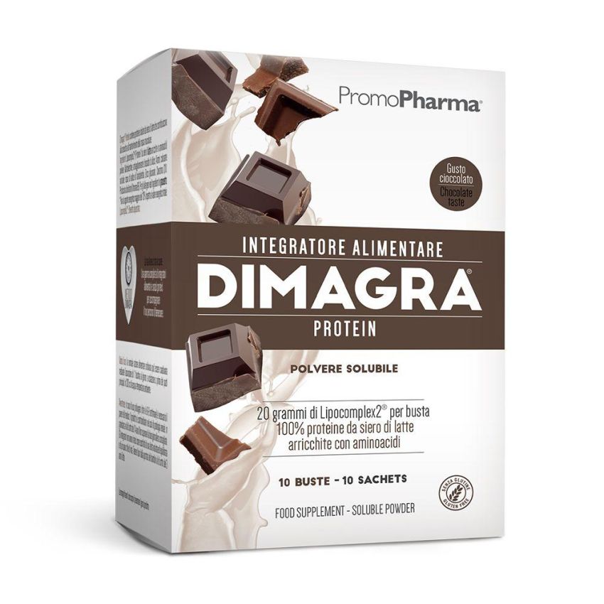 Dimagra Active Protein Gusto Cioccolato - 10 Bustine