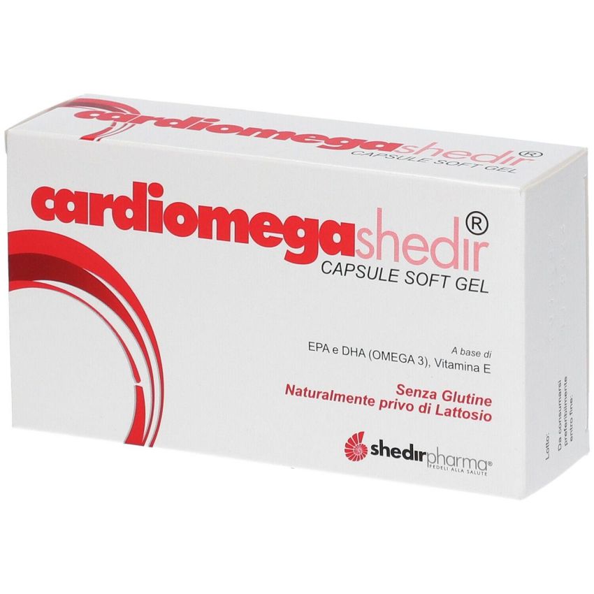 Shedir Cardiomega - Integratore per il Cuore con Omega - 30 Capsule Morbide