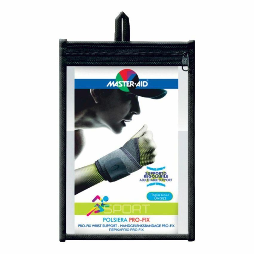 Master Aid Pro Fix - Polsiera Sportiva Elastica, Taglia Unica