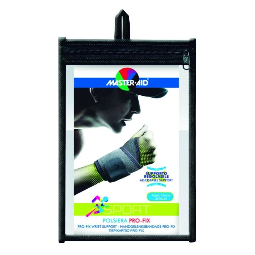 Master Aid Pro Fix - Polsiera Sportiva Elastica, Taglia Unica
