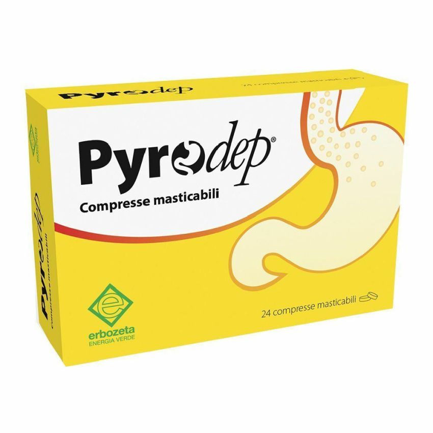 Pyrodep Masticabili - 24 Compresse per la Digestione