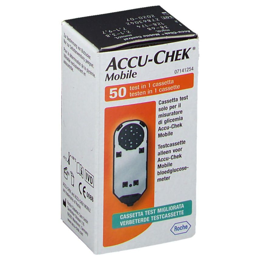 Strisce per Misurazione Glicemia Accu-Chek Mobile - 50 Test Mic 2