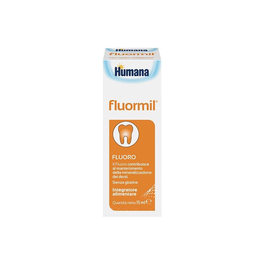 Humana Fluormil - Gocce Fluoride per Bambini, 15ml