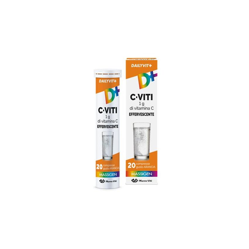 Massigen Dailyvit+ C - Compresse Effervescenti Multivitaminiche 20 Pezzi