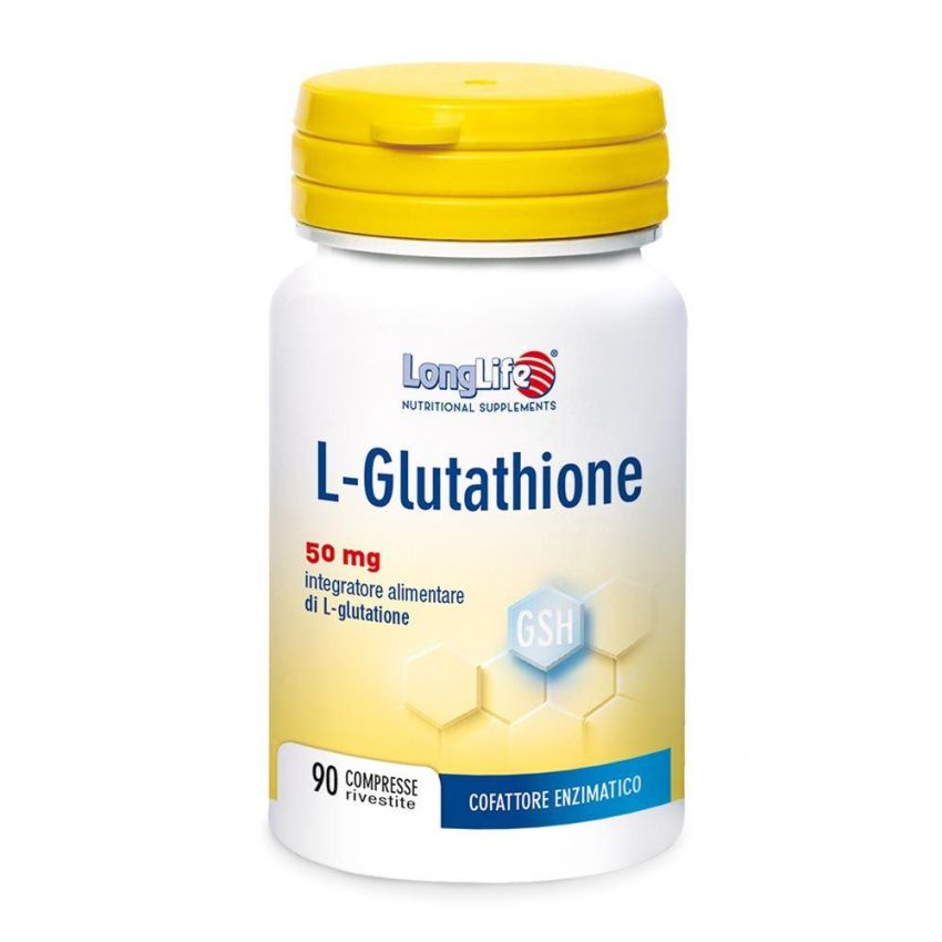 Longlife L-Glutathione 50mg - Confezione da 90 Compresse