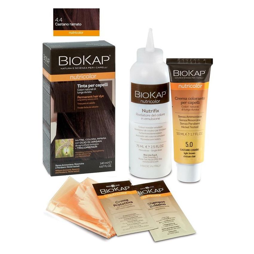 Biokap Nutricolor Castano Ramato 4.4 - Tinta Nutriente