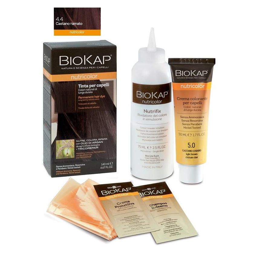 Biokap Nutricolor Castano Ramato 4.4 - Tinta Nutriente