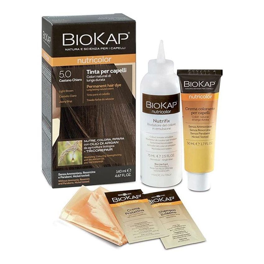 Biokap Nutricolor 5.0 Castano Chiaro - Tinta Capelli Nutriente