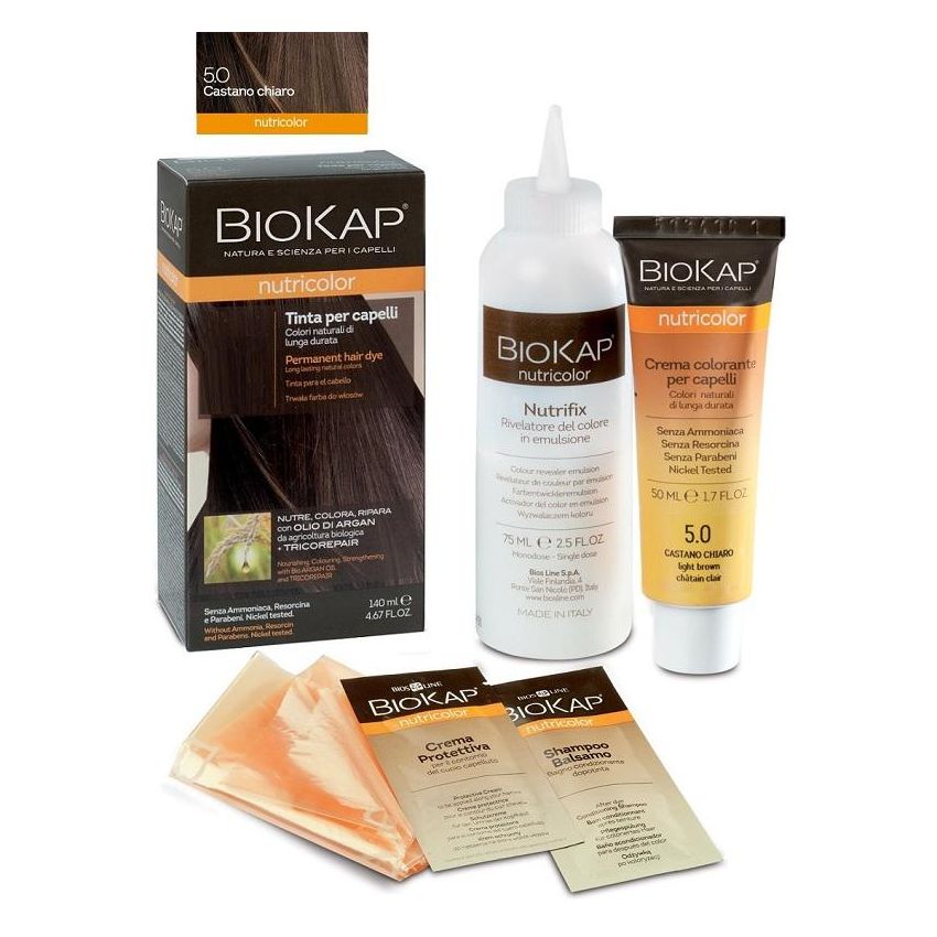 Biokap Nutricolor 5.0 Castano Chiaro - Tinta Capelli Nutriente