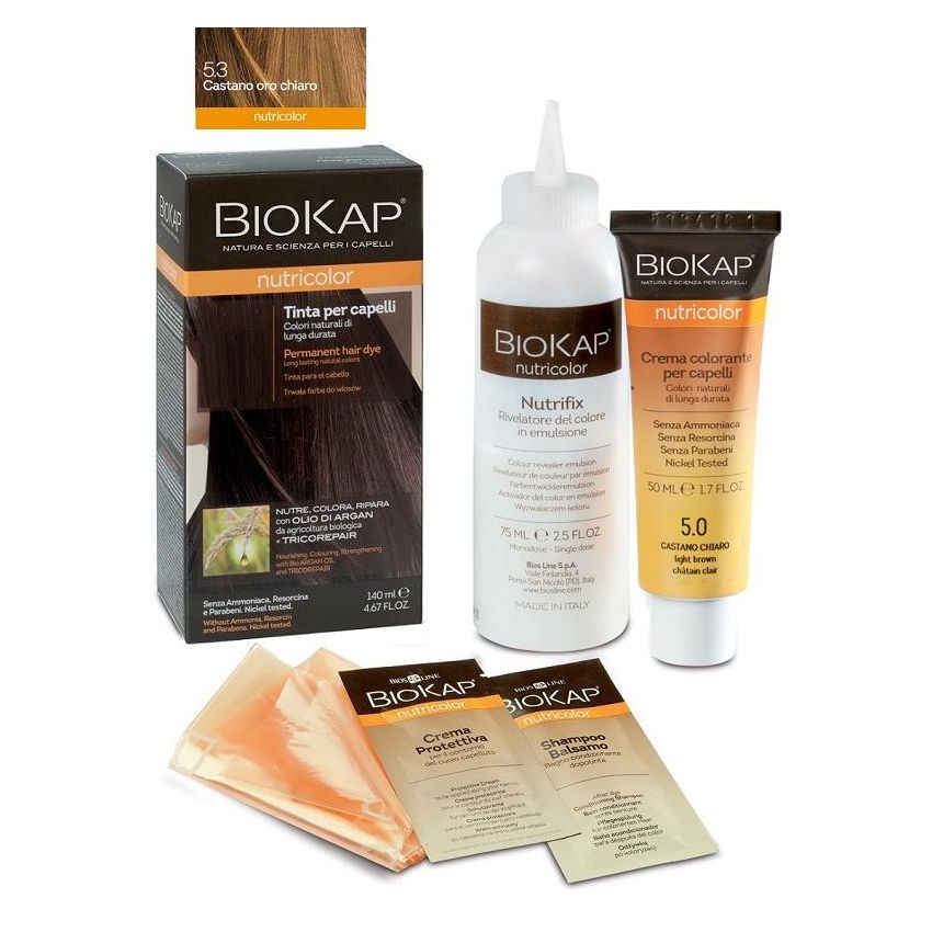 Biokap Nutricolor N° 5.3 Tinta Capelli Castano Oro Chiaro