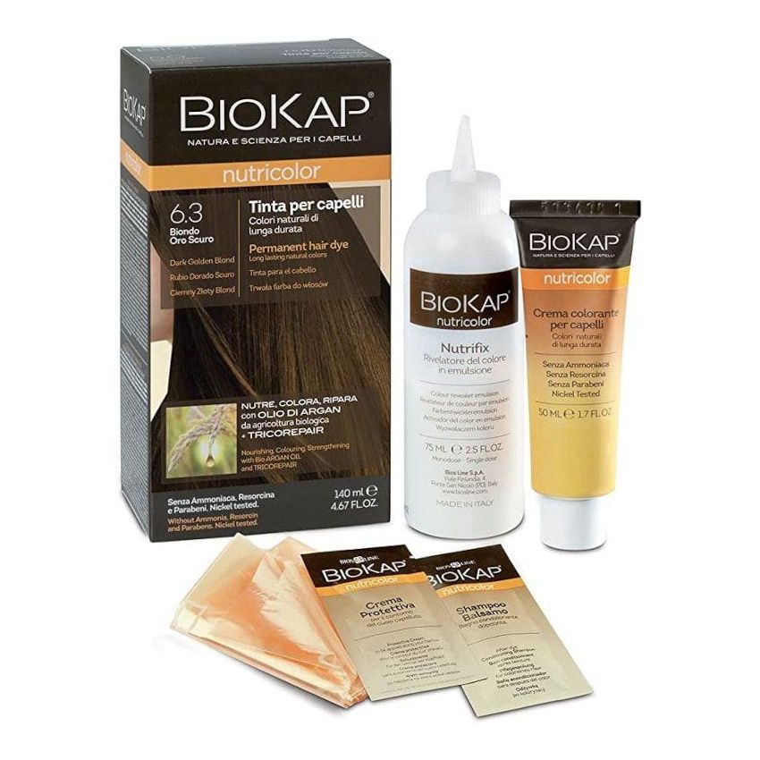 Biokap Nutricolor 6.3: Tinta Capelli Nutriente Biondo Scuro Dorato