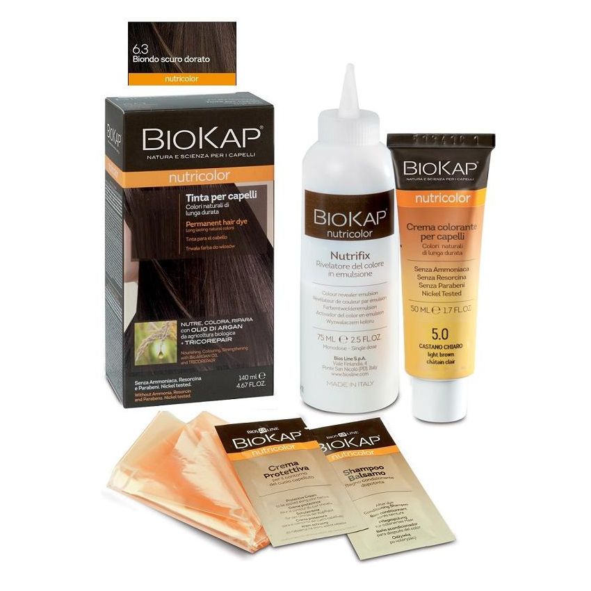 Biokap Nutricolor 6.3: Tinta Capelli Nutriente Biondo Scuro Dorato