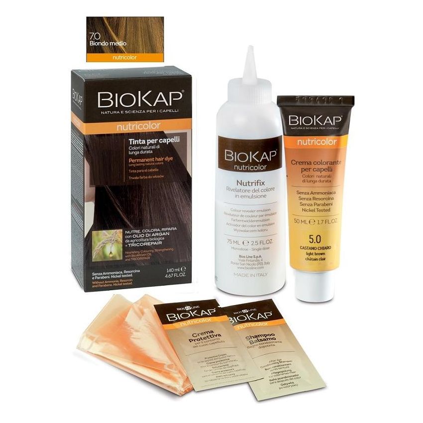 Biokap Nutricolor Colore Capelli Nutriente - 7,0 Biondo Medio
