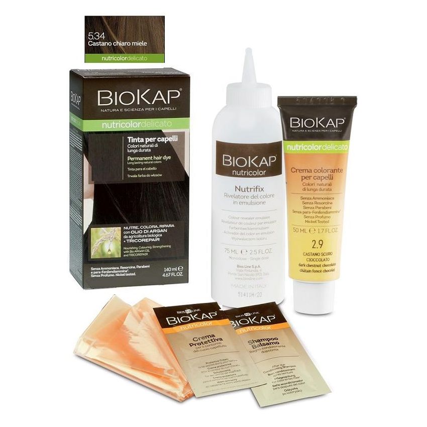 Biokap Nutricolor Delicato 5.34 Castano Chiaro Miele - Tinta 140ml