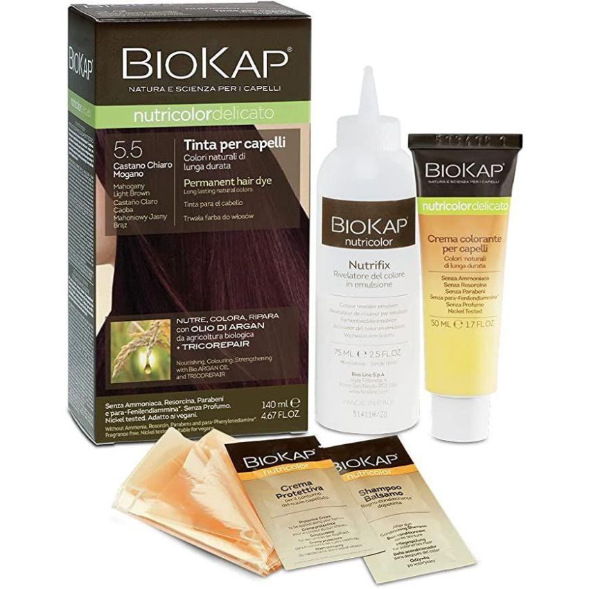 Biokap Nutricolor Delicate Tint 5.5 Light Mahogany Brown