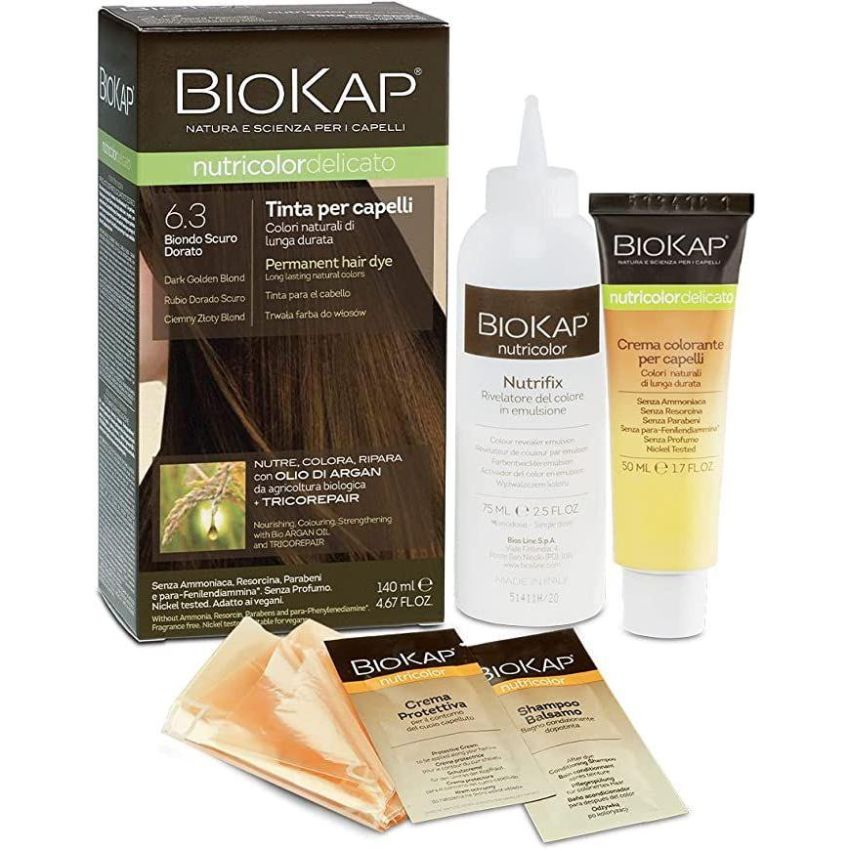 Biokap Nutricolor Delicato 6.3 Biondo Scuro Dorato 140ml