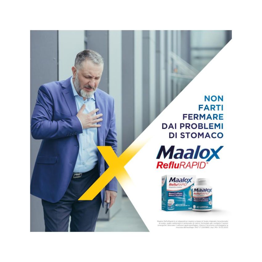 Maalox Reflurapid: 40 Compresse Masticabili
