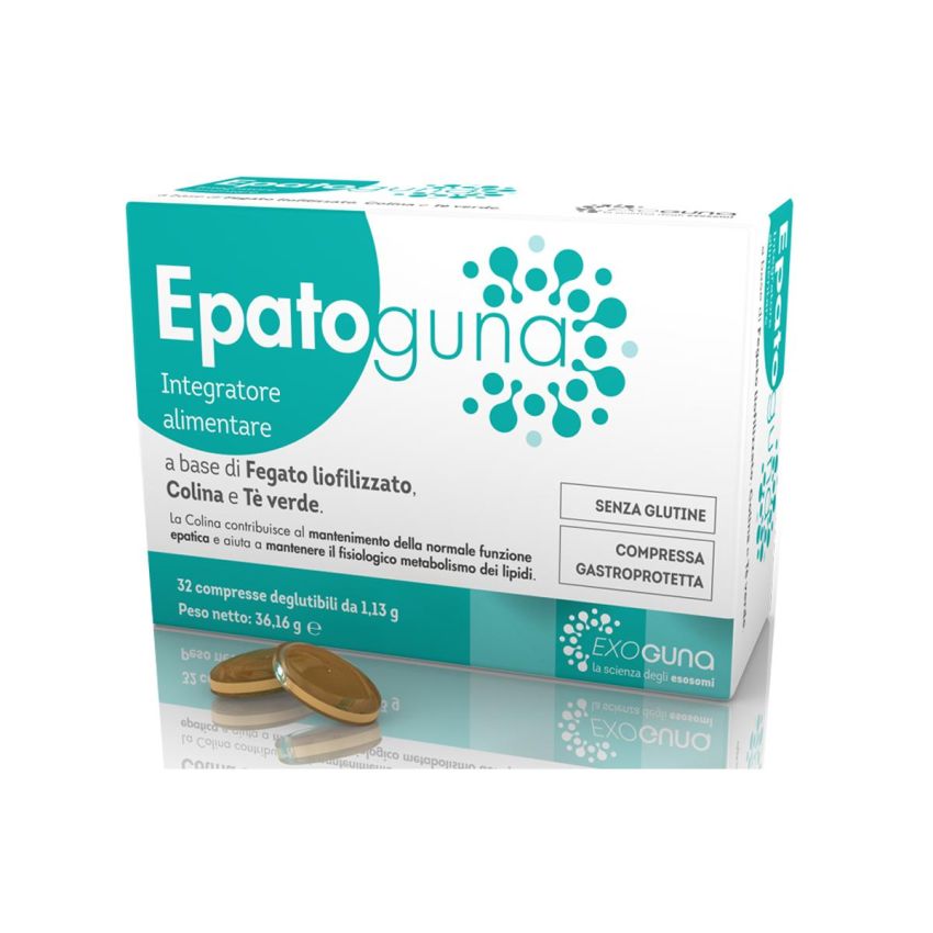 Epatoguna - Supporto Epatico, Pacchetto da 32 Compresse