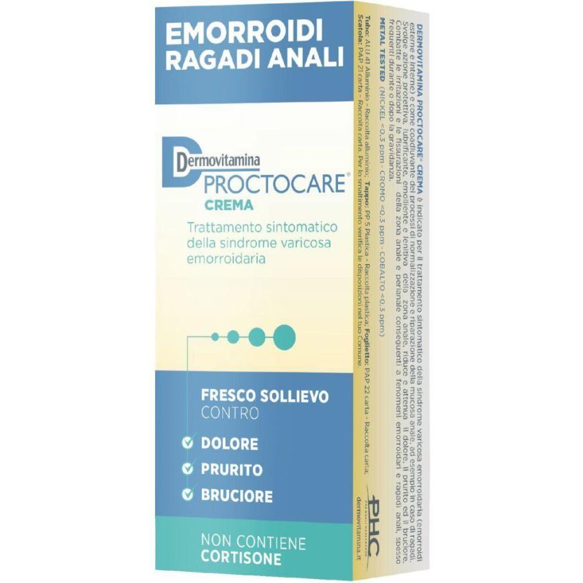 Dermovitamina Proctocare Crema 30ml con Cannula Applicatore