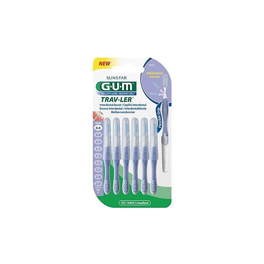 Scovolino Professionale Gum Trav-Ler 0,6 - Confezione da 6 Pezzi