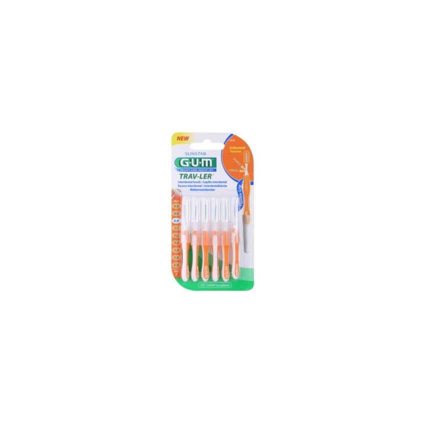 Scovolino Professionale Gum Trav-Ler 0,9 - Confezione da 6 Pezzi