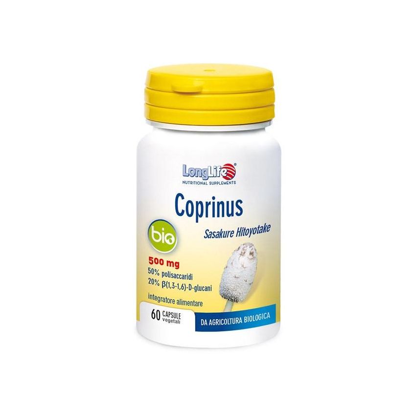 Longlife Bio Coprinus - Capsule Organiche di Durata Prolungata, 60 capsule