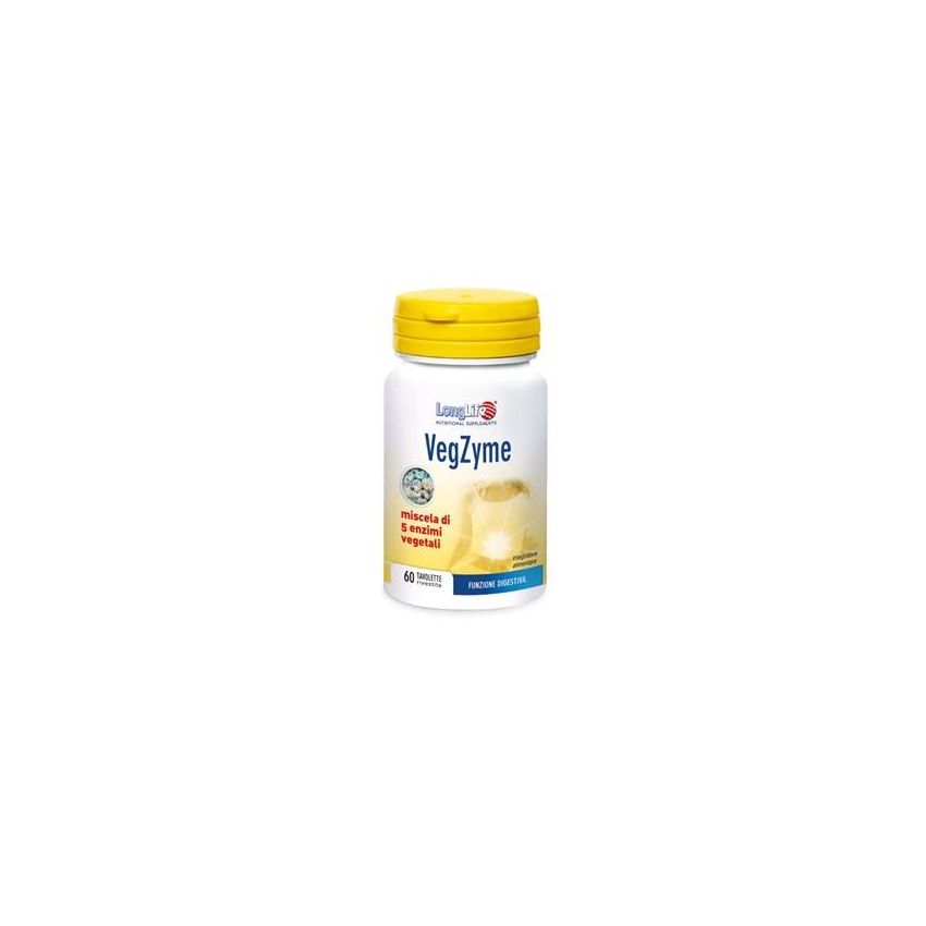 Vegzyme LongLife - 60 Tavolette Digestive Vegane