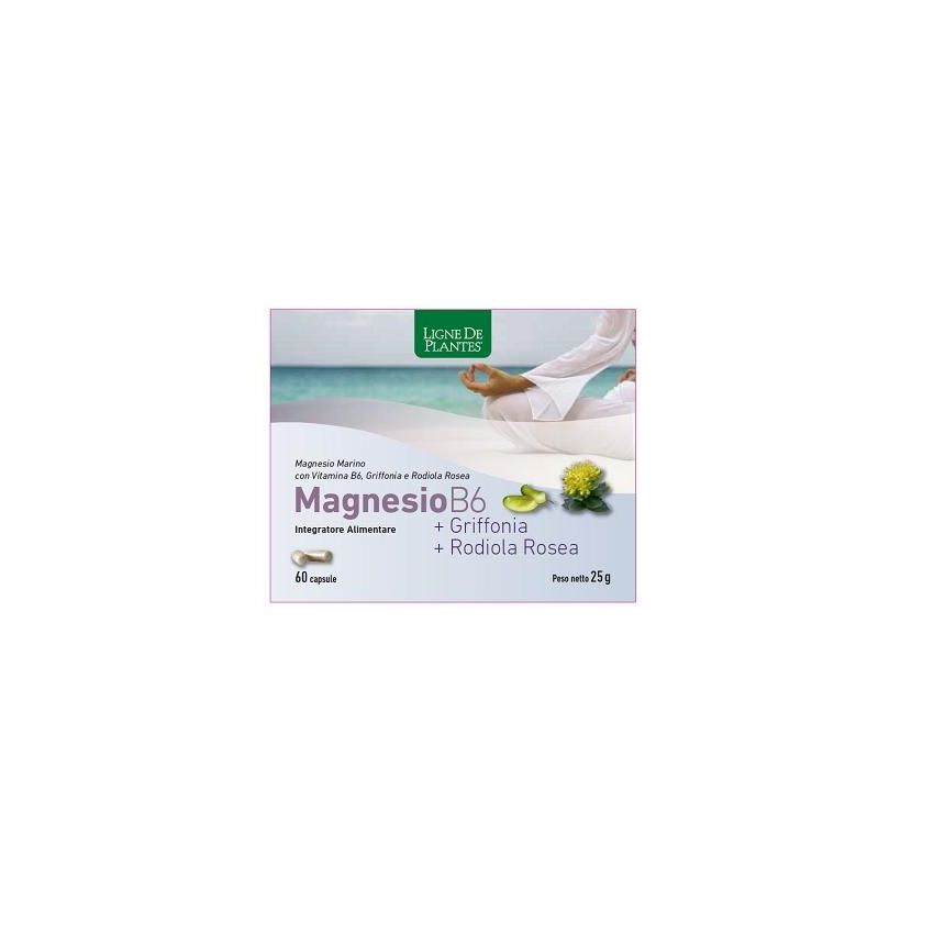 Supplemento di Magnesio B6, Griffonia e Rodiola - 60 Capsule