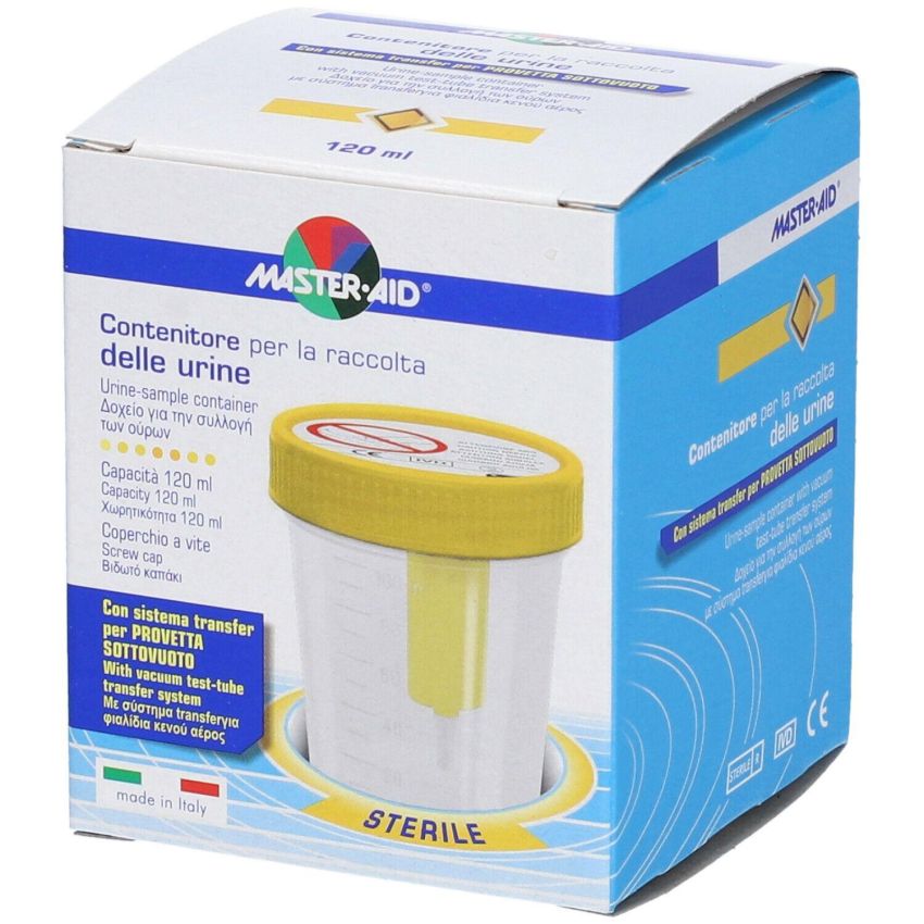 Master-Aid Contenitore Sottovuoto per Raccolta Urine da 120ml