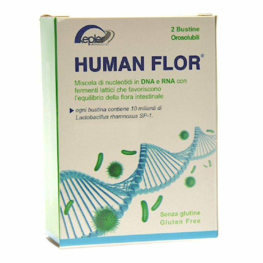 Humanflor Probiotico - Pacchetto da 8 Bustine da 12g