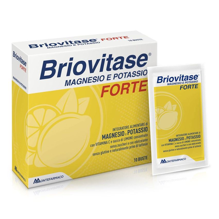 Briovitase Forte - Supplemento di Magnesio e Potassio - Confezione da 10 Buste