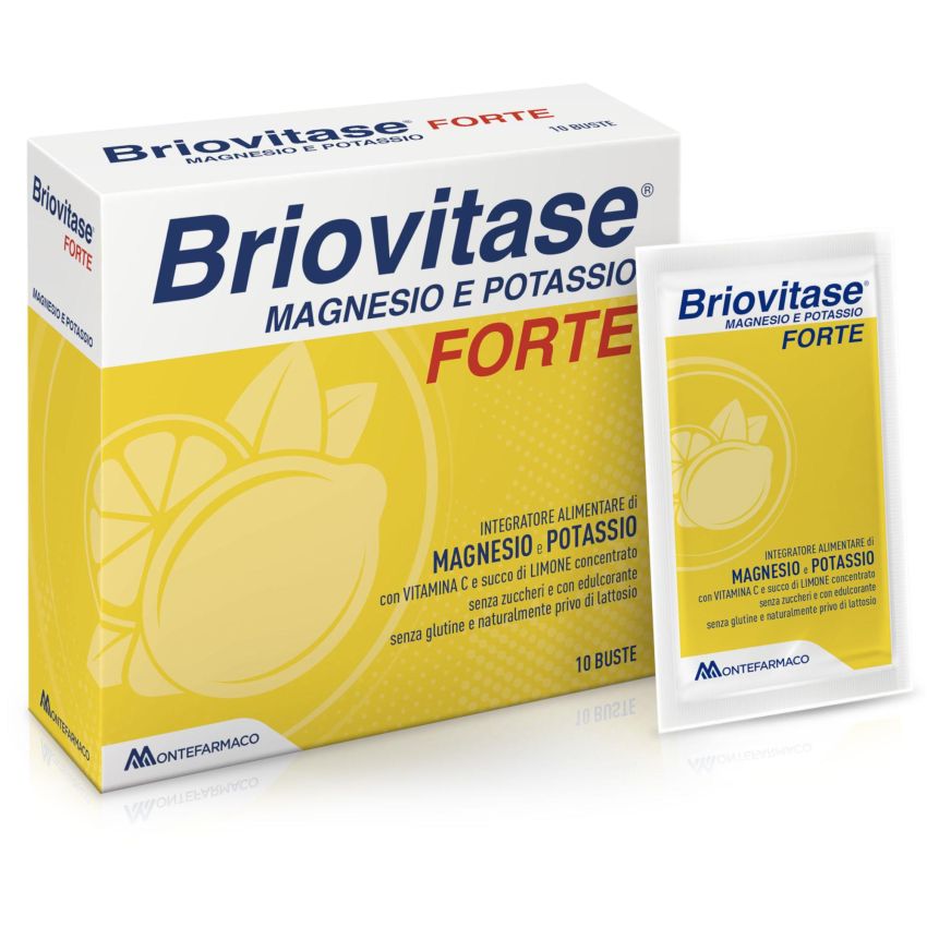 Briovitase Forte - Supplemento di Magnesio e Potassio - Confezione da 10 Buste