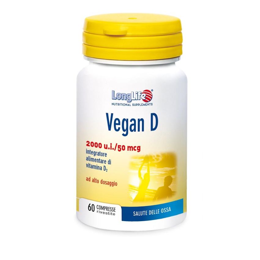 Longlife Vegan Vitamina D 2000 U.I. - 60 Compresse