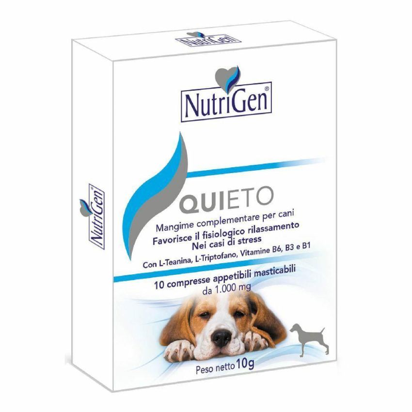 Quieto - Calmante Naturale per Cani, 10 Compresse